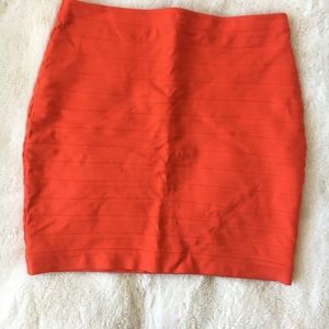 Express stretch bandage mini skirt